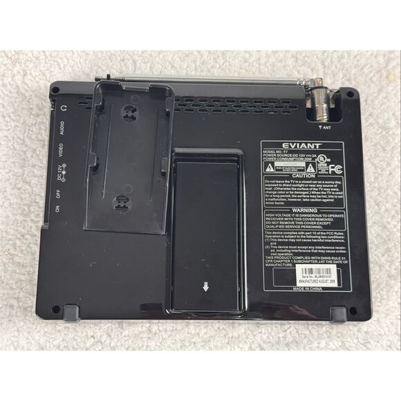 Eviant T7 7" Portable LCD Digital TV AC Adaptor Remote - Picture 8 of 16
